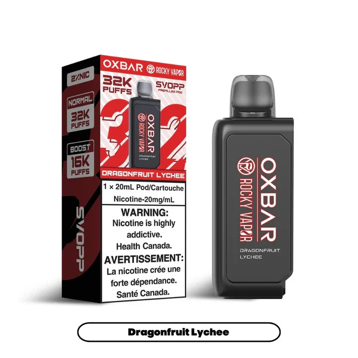 Svopp Rocky Vapor Oxbar [Prefilled Pods] 32K -Dragonfruit Lychee (Without Battery)