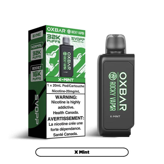 Svopp Rocky Vapor Oxbar [Prefilled Pods] 32K - X Mint (Without Battery)