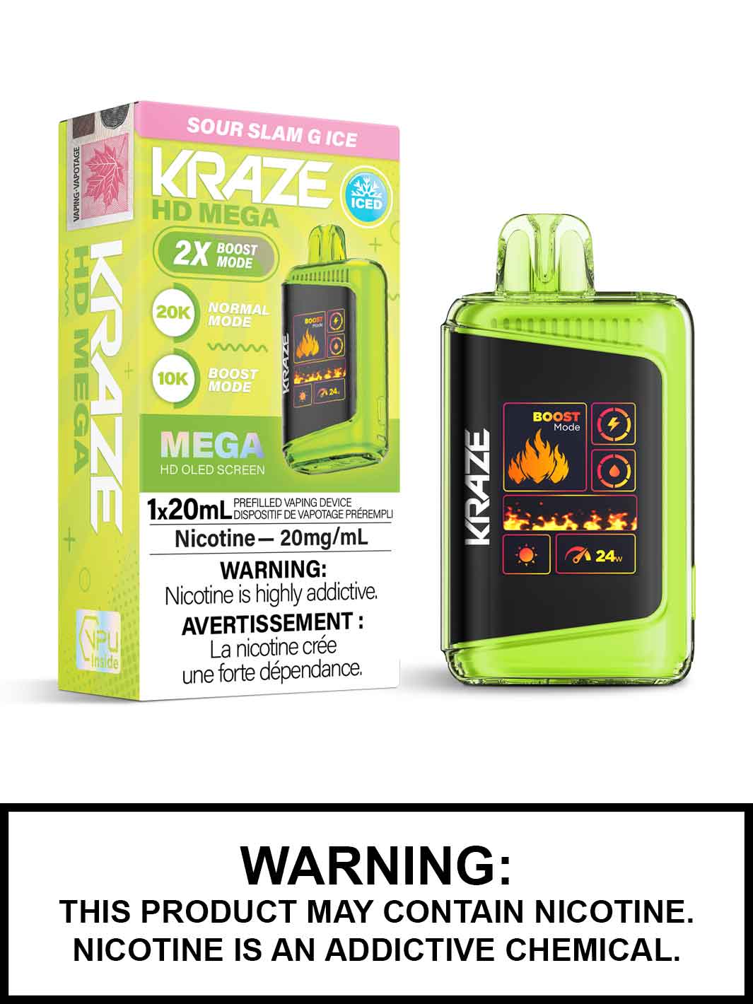 KRAZE HD MEGA 20K DISPOSABLE VAPE