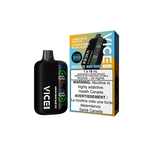 Vice Boost 9000 Puffs Disposable Vape-Lemon blue razz ice